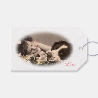 Vintager antiker Fotokalligraphieumbau FromMyDesk Geschenkanhänger