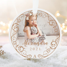 Vintager antiker Geblüht Scroll Foto Rahmen Ornament