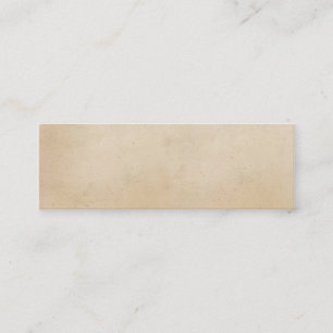 Vintager antiker Pergament-Schablonen-Papierfreier Mini Visitenkarte