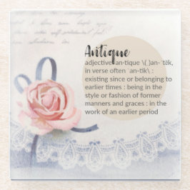 Vintager antiker Untersetzer