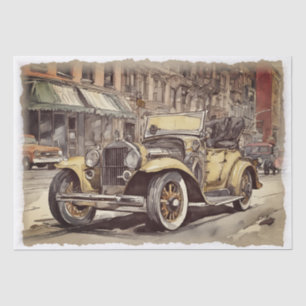 Vintager antiker Wagen Seidenpapier