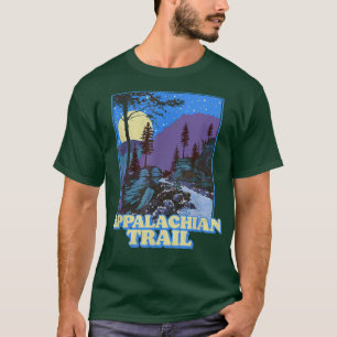 Vintager Appalachen-Weg Nachtschwärmerei T-Shirt