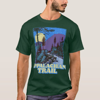 Vintager Appalachen-Weg Nachtschwärmerei T-Shirt