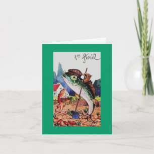 Vintager Aprilscherz Karte