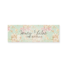 Vintager aquamariner Mit Blumenhangtag