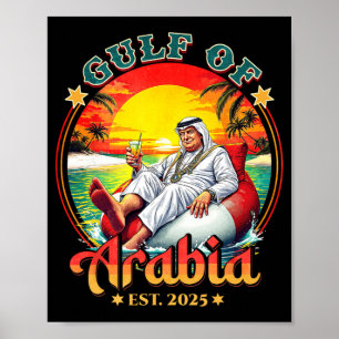 Vintager Arabischer Golf Ostsee 2025 Rückengriff v Poster