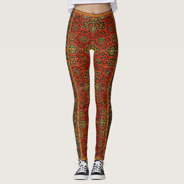 Vintager arabischer Teppichboden Leggings (Vorderseite)