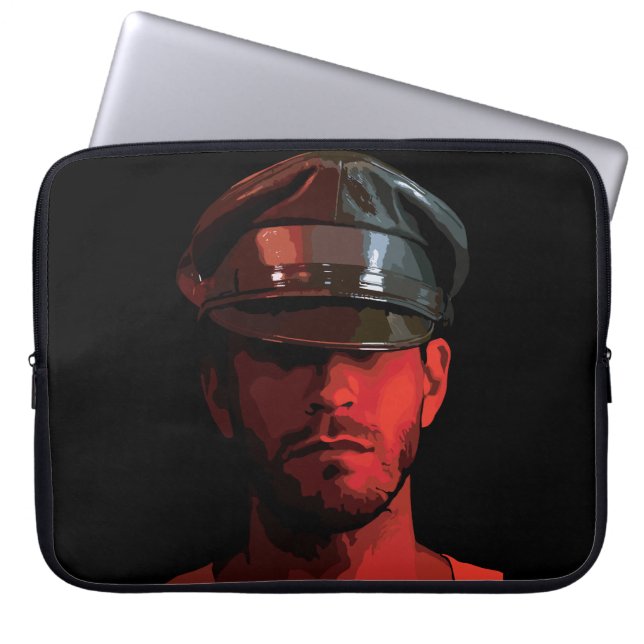 Vintager Arbeitnehmer: Chivalry und Elegance Laptopschutzhülle (Vorderseite)