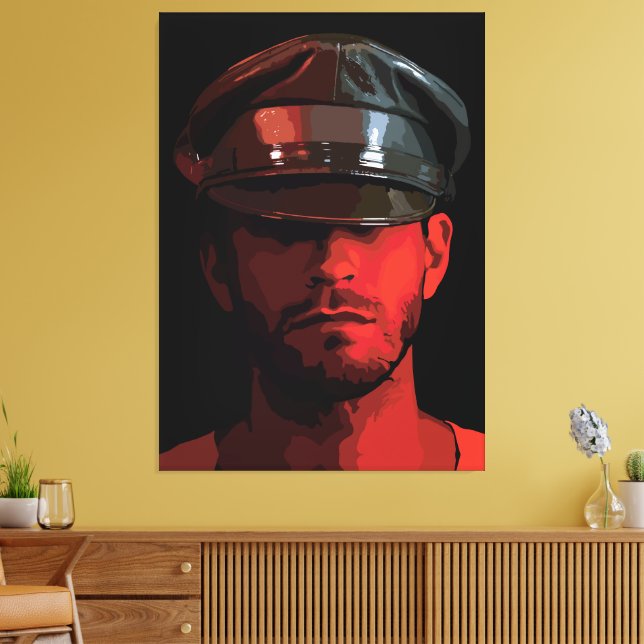 Vintager Arbeitnehmer: Chivalry und Elegance Leinwanddruck (Insitu (Wohnzimmer))