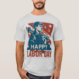 Vintager Arbeitstag USA Retro-Poster-Stil T-Shirt