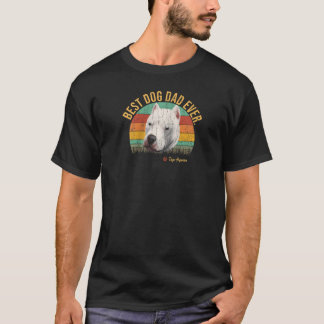 Vintager argentinischer Dogo Vater je Geschenk für T-Shirt