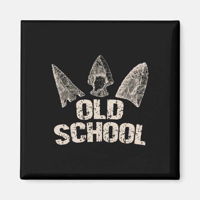 Vintager Arrowhead Junting Old School Archery Arro Magnet (Vorne)