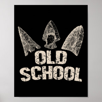 Vintager Arrowhead Junting Old School Archery Arro Poster