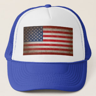 Vintager Art-amerikanische Flaggen-patriotischer Truckerkappe