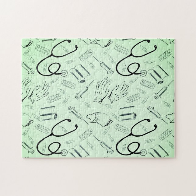 Vintager Arzt Puzzle (Horizontal)