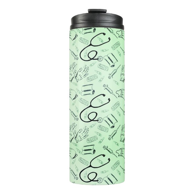 Vintager Arzt Thermosbecher (Vorderseite)