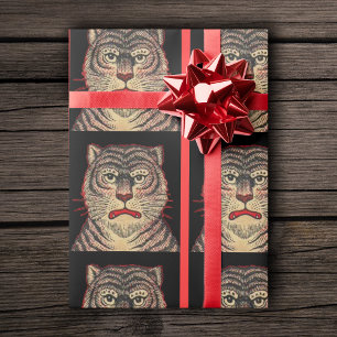 Vintager asiatischer Streifenreiter Geschenkpapier