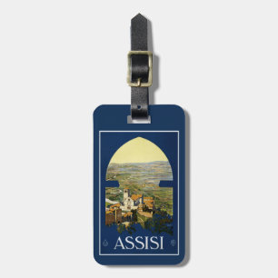 Vintager Assisi Italien kundenspezifischer Gepäckanhänger