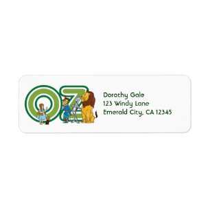 Vintager Assistent für Oz-Zeichen und Textbuchstab