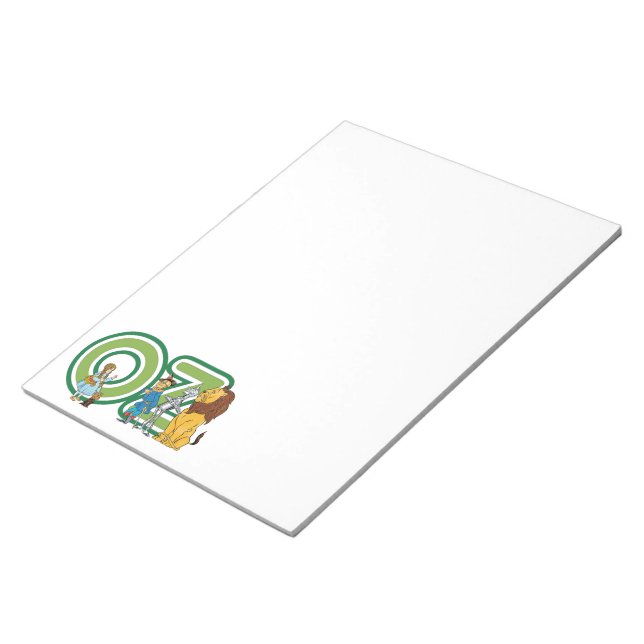 Vintager Assistent für Oz-Zeichen und Textbuchstab Notizblock (angewinkelt)