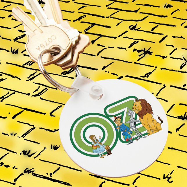 Vintager Assistent für Oz-Zeichen und Textbuchstab Schlüsselanhänger (Von Creator hochgeladen)