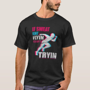 Vintager Athlete Running Sprint Runner Marathon Ra T-Shirt