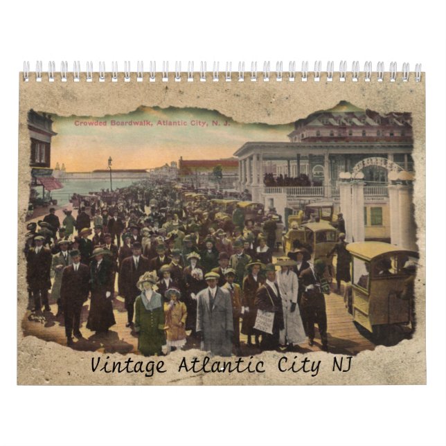 Vintager Atlantik-Stadt New Jersey-Kalender Kalender (Titelbild)