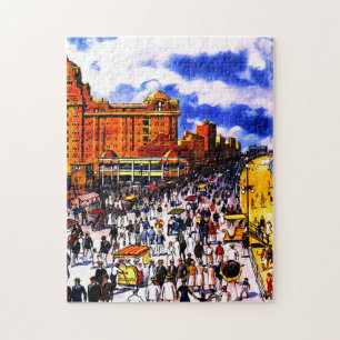 Vintager atlantischer Stadtverkehr Puzzle