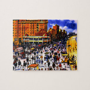 Vintager atlantischer Stadtverkehr Puzzle