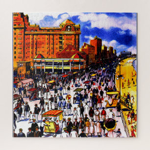 Vintager atlantischer Stadtverkehr Puzzle