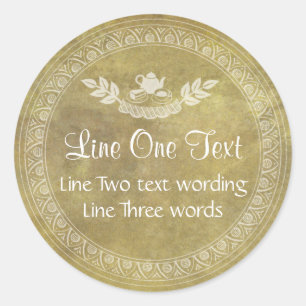 Vintager Aufkleber für benutzerdefinierte Vorlagen