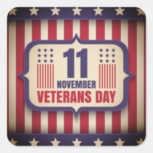 Vintager Aufkleber für Veteranen