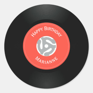 Vintager Aufkleber für Vinyl Record