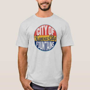 Vintager Aufkleber Kansas City T-Shirt