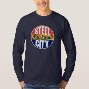 Vintager Aufkleber Pittsburghs T-Shirt