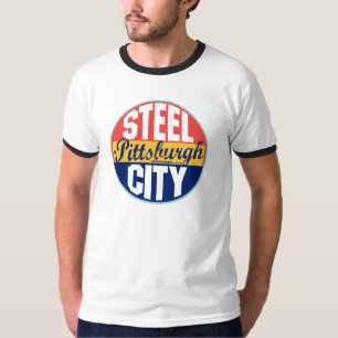 Vintager Aufkleber Pittsburghs T-Shirt