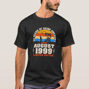 Vintager August 1999 23 Jähriger Fischfang 23 Jahr T-Shirt