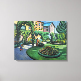 Vintager August - Bild von Macke Garden Leinwanddruck