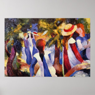 Vintager August Macke Girl Poster