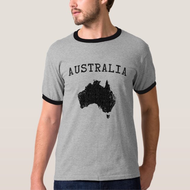 Vintager Australien-T - Shirt (Vorderseite)