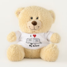 Vintager Avion-Teddy-Bär