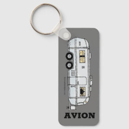Vintager Avion Trailer Fob, Aluminium Schlüsselanhänger