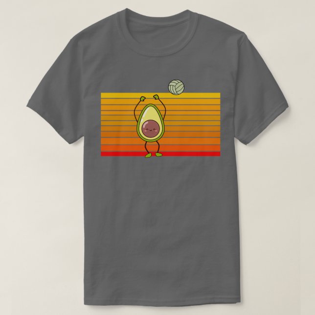 Vintager Avocado-Volleyball 1 T-Shirt (Design vorne)
