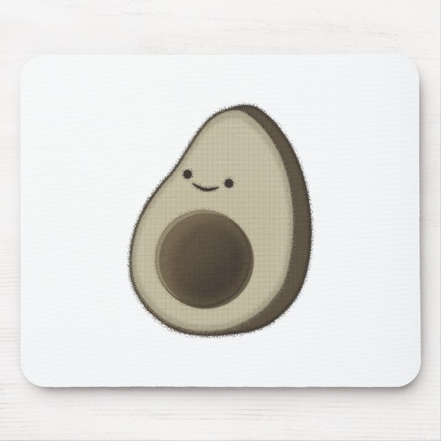 Vintager Avocado Zeichnend Mousepad (Vorne)