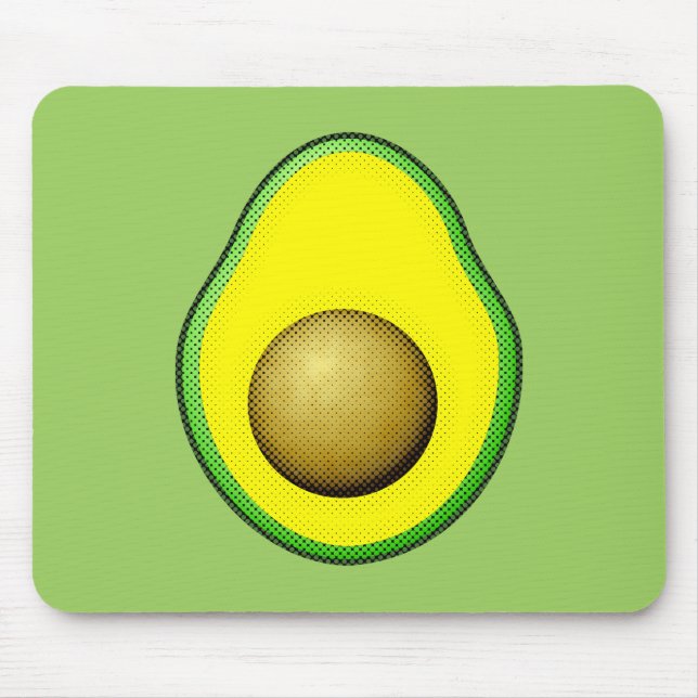 Vintager Avocado Zeichnend Mousepad (Vorne)