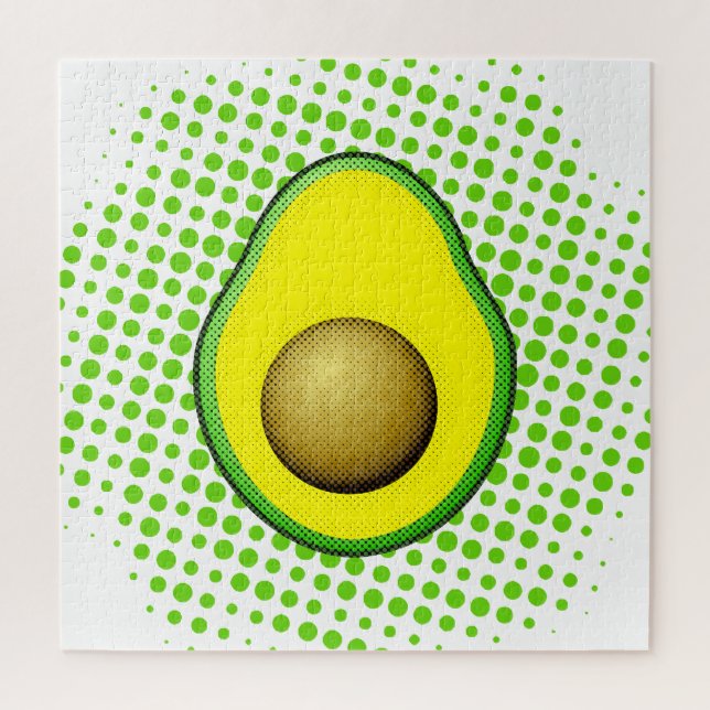 Vintager Avocado Zeichnend Puzzle (Vertikal)
