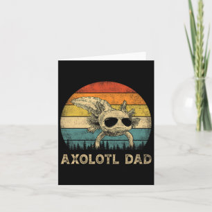 Vintager Axolotl Vater Axolotl liebt Daddy Father& Karte