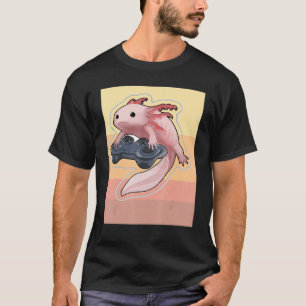 Vintager Axolotl Video Gamer Gamer Gamesolot T-Shirt