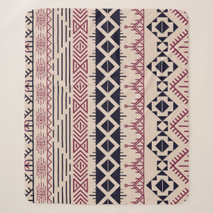 Vintager aztekischer Hintergrund, ethnisches Muste Sherpadecke