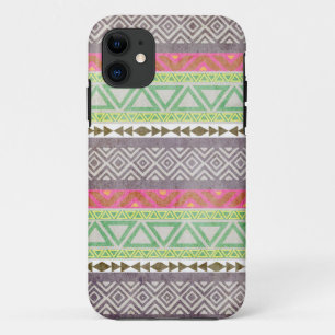 Vintager aztekischer Stammes- Muster 1 iPhone Fall Case-Mate iPhone Hülle